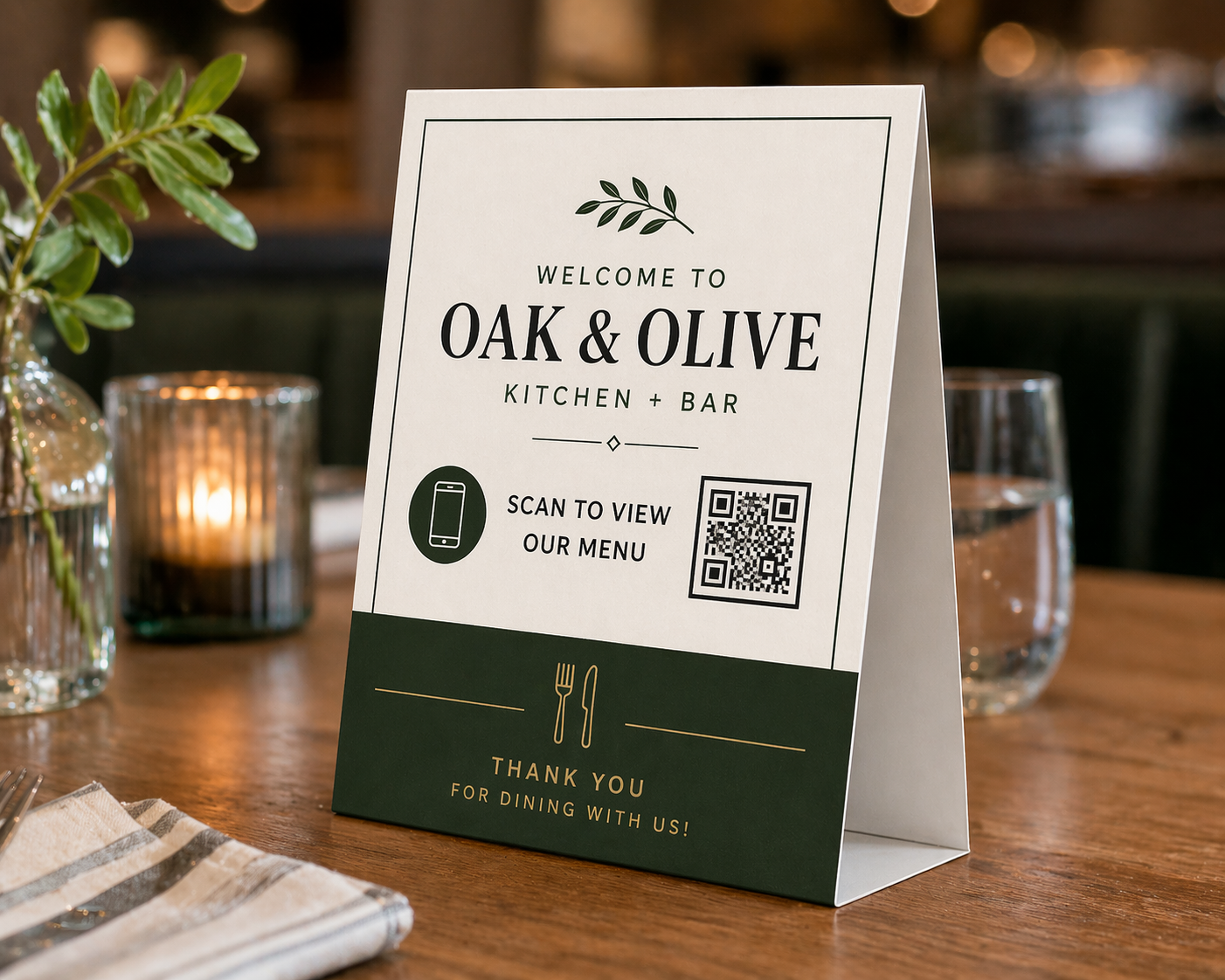 Table Tent Cards 4" x 6"